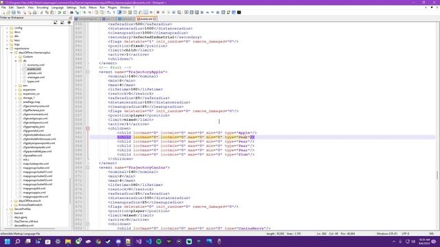 DayZ XML | Events.xml | How to add more fruit to your server! смотреть онлайн