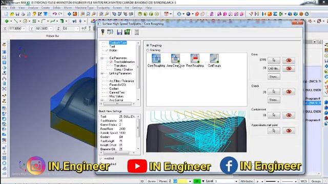 Program 3D High Speed Toolpath Roughing di Mastercam X5 | Kelebihan Program Highspeed | TCC E11 смотреть онлайн