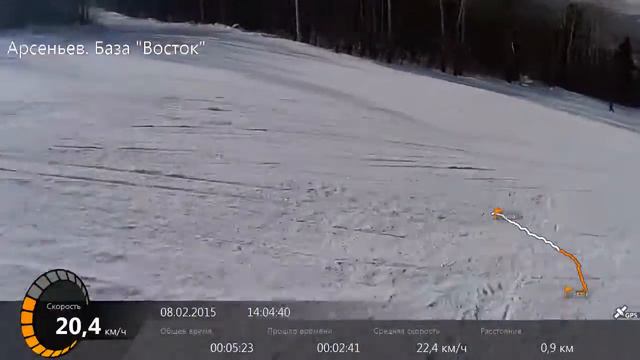 Арсеньев. Горнолыжная база "Восток". Трасса "Бумеранг". Воскресные покатушки. Сноуборд. смотреть онлайн