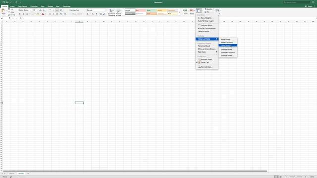 How to Hide and Unhide Sheets in Excel (2016) смотреть онлайн