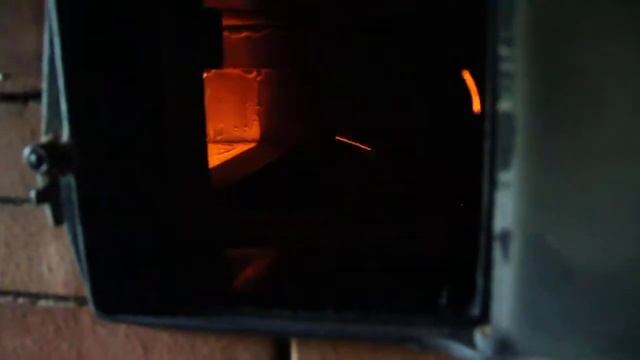 Пробная топка банной печи конструкции Евгения Колчина. смотреть онлайн