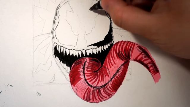 Как нарисовать Венома | Комиксы Марвел смотреть онлайн