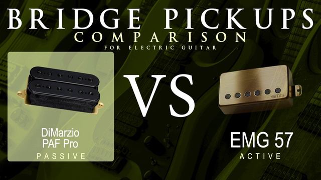 DiMarzio PAF PRO vs EMG 57 - Bridge Guitar Pickup Comparison Tone Demo смотреть онлайн