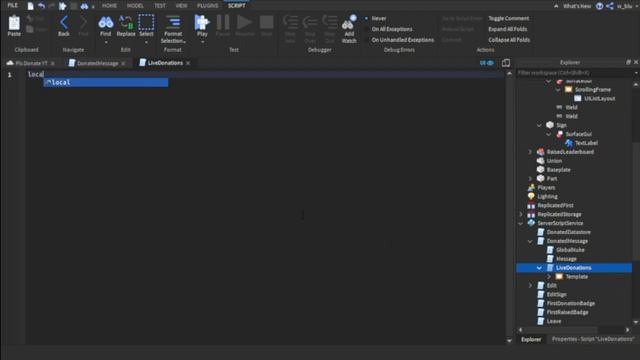 How To Create A LIVE DONATIONS BOARD (GLOBAL!!!) (Pls Donate!) - Roblox Studio смотреть онлайн