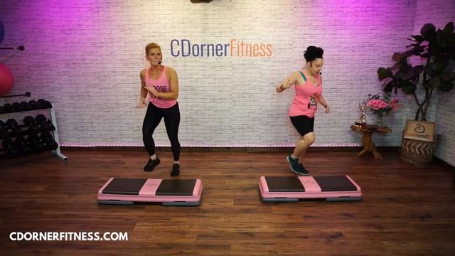 30 Minute High Energy Step Aerobics Workout With Great Music - INTERMEDIATE STEP 269