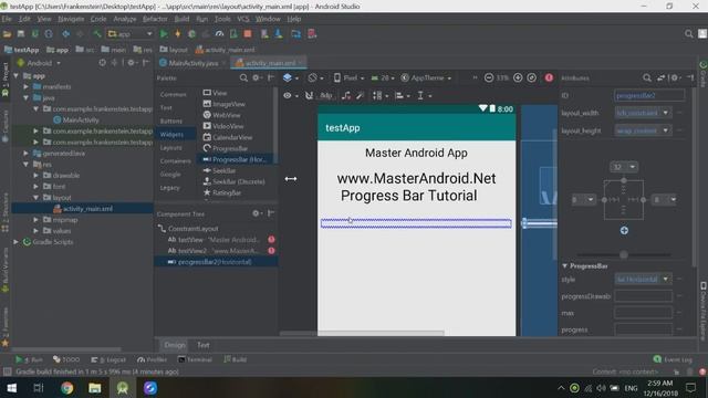 ProgressBar in android + Challenge: Learn android app development from zero to hero смотреть онлайн