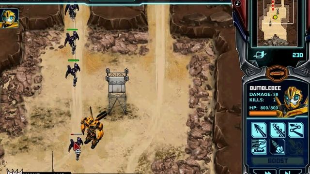 Игра Трансформеры выстрой защиту смотреть онлайн