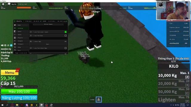 [Roblox] - Blox Fruits - BlackTrap: Script Hack Auto Farm, Teleport, Boost Fps, Stats, Quest vv ... смотреть онлайн