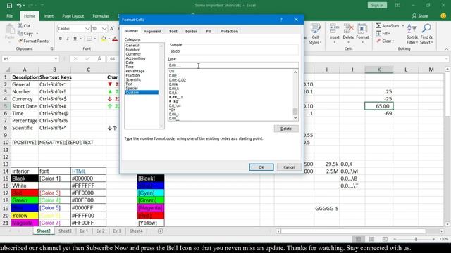 Custom Number Formatting in Excel-2019 [Hindi & Urdu] смотреть онлайн