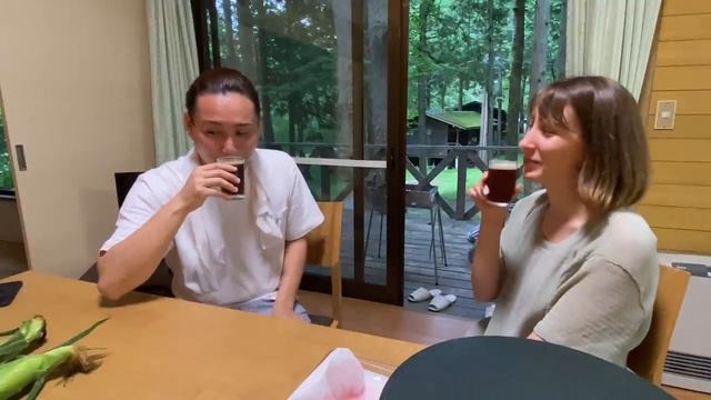 富士山を見てBBQ