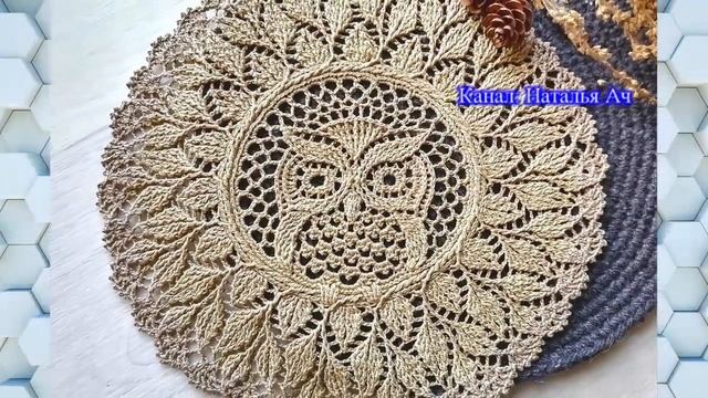 Салфетки - картины крючком - Ссылка в описании смотреть онлайн