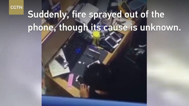 Fire shoots out of smartphone during repair смотреть онлайн