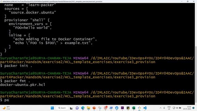 11 Packer HCL2 template building image and add provisioner exercise3 смотреть онлайн