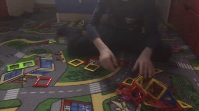Делаем фигурки из магнитного конструктора смотреть онлайн