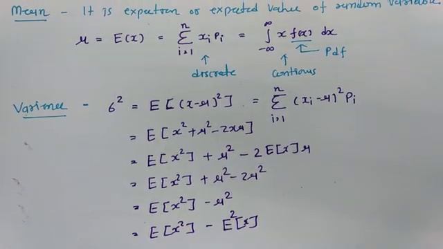 Mean, Variance & Standard Deviation in Random Variable by Engineering Funda смотреть онлайн