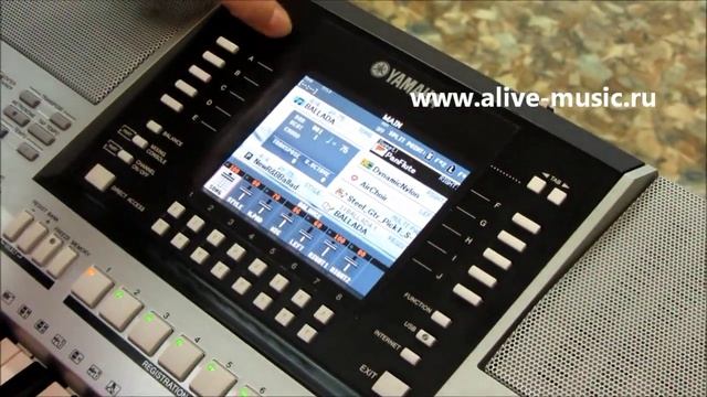 Yamaha PSR S-910 - копирование файлов с USB-диска смотреть онлайн