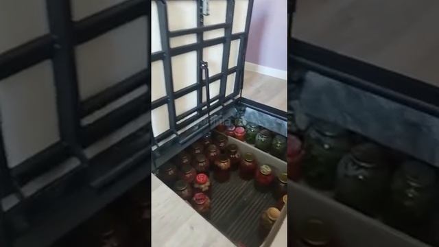Напольный люк в подвал АМО 900х700 с амортизаторами смотреть онлайн