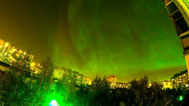 Северное сияние Санкт-Петербург 08.10.15 смотреть онлайн