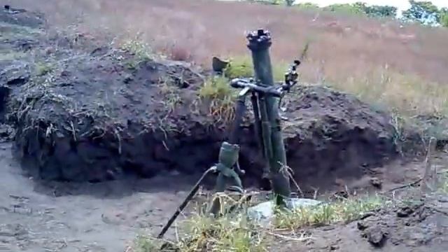 Стрельба из 120-мм миномета 2Б11 на полигоне Серноводское Ставропольского края 18 ОМСБр смотреть онлайн