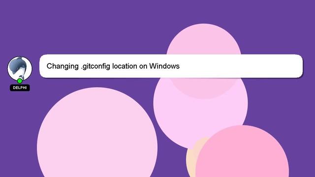 Changing .gitconfig location on Windows смотреть онлайн