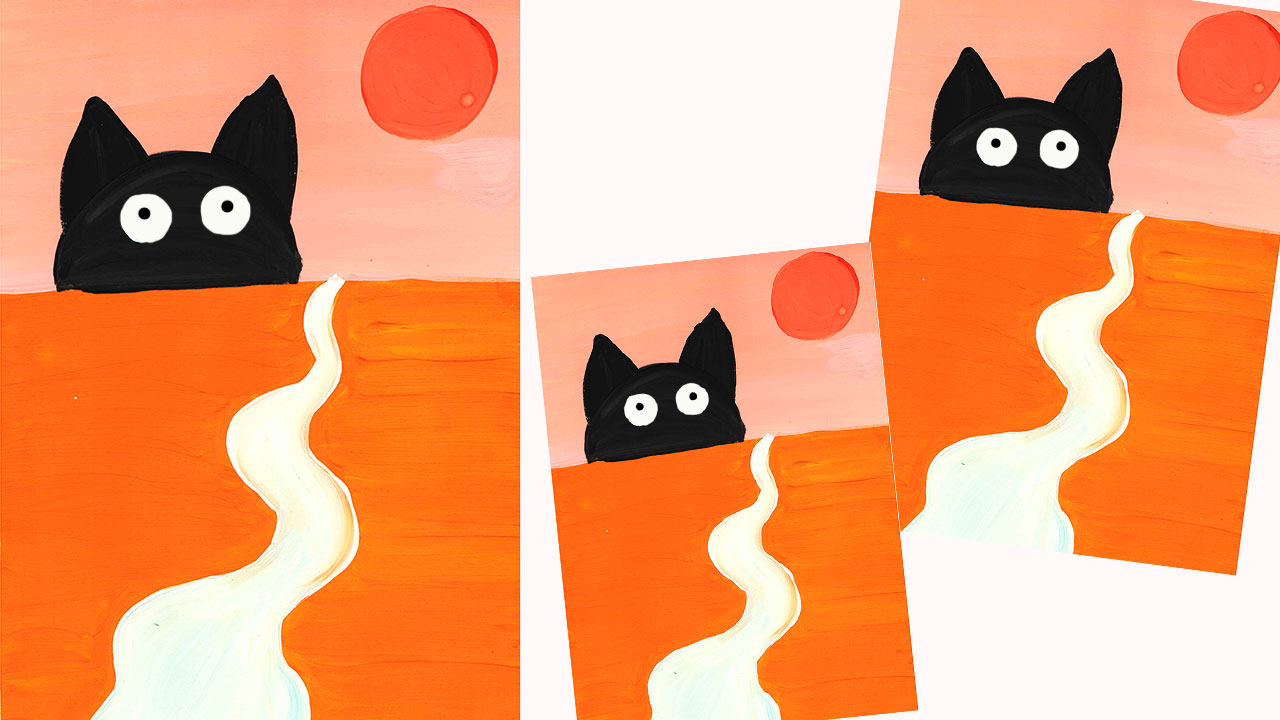 Картина для интерьера. Необычный кот для детской комнаты. Картина для интерьера. смотреть онлайн