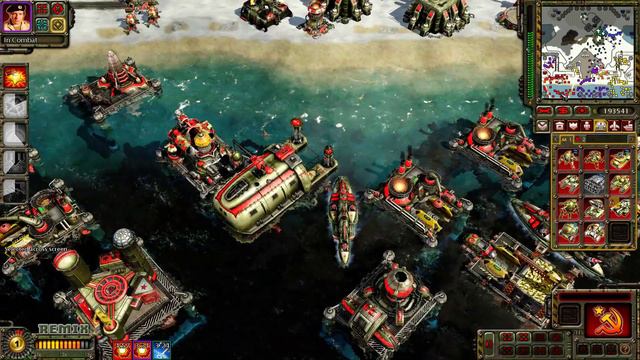 Command and Conquer Red Alert 3 Remix MOD Soviet in Northern Push MAP as Attacker Gameplay смотреть онлайн