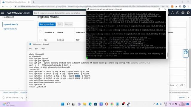 How to setup PocketMine Minecraft Bedrock server on free oracle cloud server смотреть онлайн