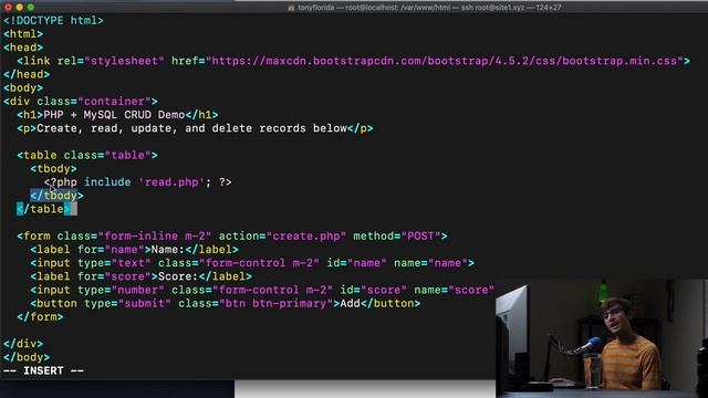 Really Simple CRUD Operations Tutorial with PHP and MySQL смотреть онлайн