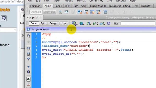 web development module 3, PHP programming, lesson 13 MySQL database selection through PHP code смотреть онлайн