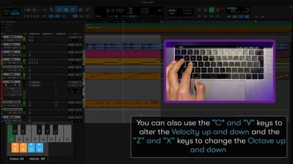 Pro Tools — Virtual MIDI Keyboard