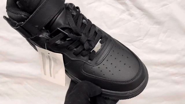 Обзор | Кроссовки Nike Air Force 1 High Black зимние смотреть онлайн