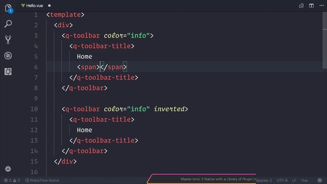 Quasar Framework - Toolbar смотреть онлайн
