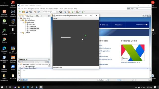 Simple Snake Game using JAVA Applets | NetBeans IDE 8.0.2 смотреть онлайн