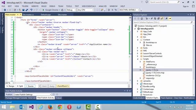 ASP.NET MasterPages- Learn ASP.NET with Bootstrap, Entity Framework, and C# смотреть онлайн