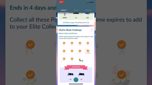 Pokémon Go! How to finish “Mythic Blade “Collection Challenge смотреть онлайн