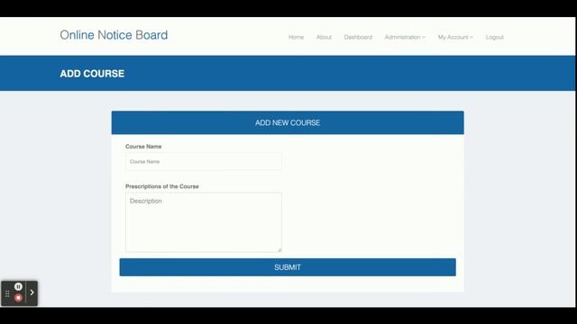 Online Notice Board смотреть онлайн
