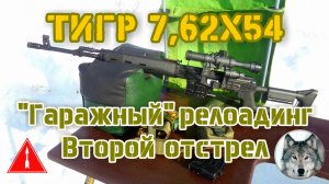 7,62х54. Второй отстрел "гаражного" релоадинга. (The second shooting of "garage" reloading 7,62x54.)