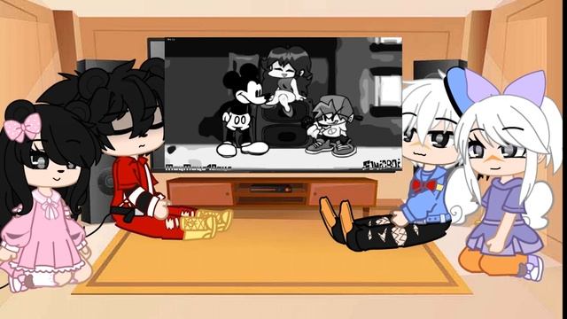 Mickey and some of his friends react to sûíç!dè mouse fnf‖GC (cringe) смотреть онлайн