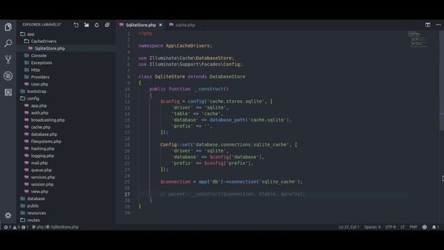 How to create Custom Cache Driver in Laravel? (Add SQlite as cache driver in Laravel) смотреть онлайн