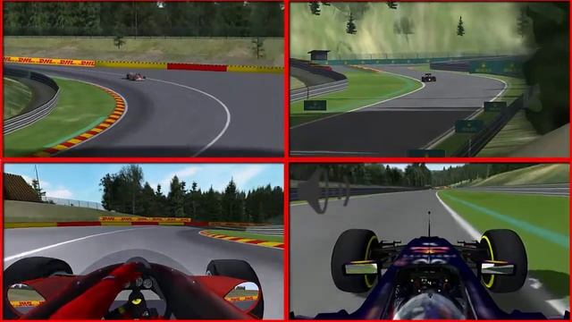 rFactor | Spa Francorchamps | Ferrari 1978 vs. Renault RedBull 2015 | 720p смотреть онлайн