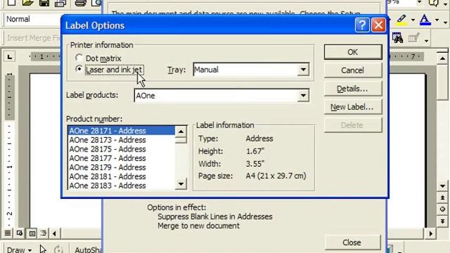 Word 2003 Tutorial Merging Labels 2000 & 97 Microsoft Office Training Lesson 23.2 смотреть онлайн