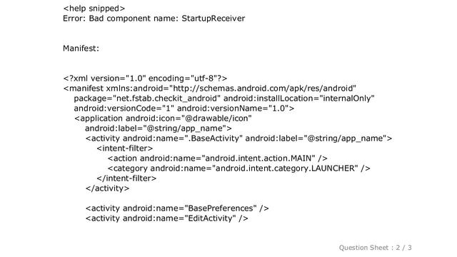 Android : Android adb shell am broadcast: Bad component name смотреть онлайн