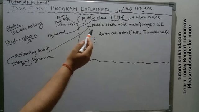 Understanding our first java program structure Hindi। Java Hello World example explained смотреть онлайн