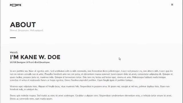 Porte Minimal Portfolio by fixtheme | ThemeForest Download смотреть онлайн