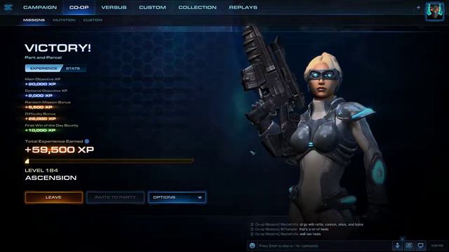 Starcraft 2 - Co Op Nova Dominion Ghost Mastery lvl 183 смотреть онлайн