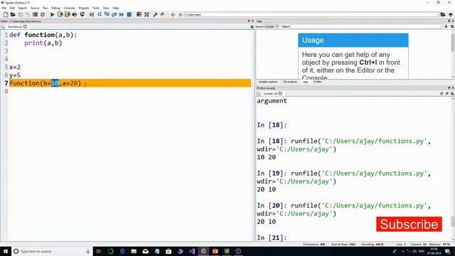 Understanding default and keyword arguments of function in python смотреть онлайн
