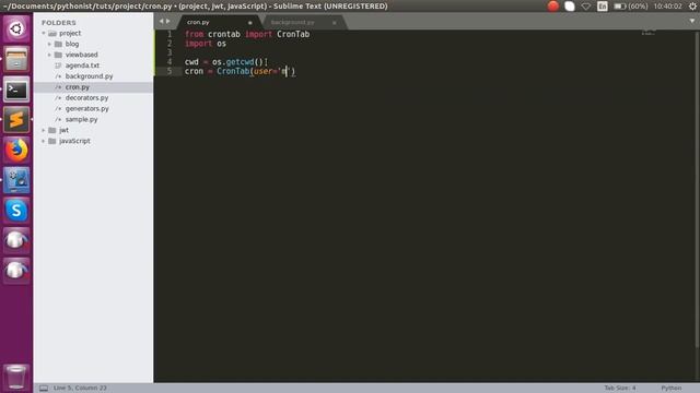 Crontab in Python Tutorial in Tamil | TAMIL Pythonista смотреть онлайн