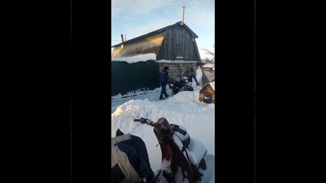Самодельный мотоблок, уборка снега. смотреть онлайн