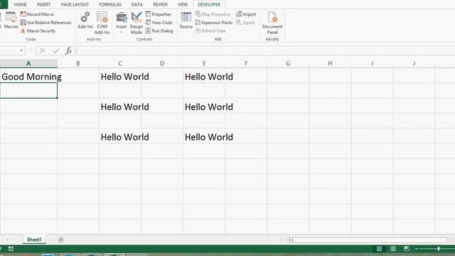 Excel VBA Tutorial 02-Creating a Macro and Assigning recorded Code to Command Button смотреть онлайн