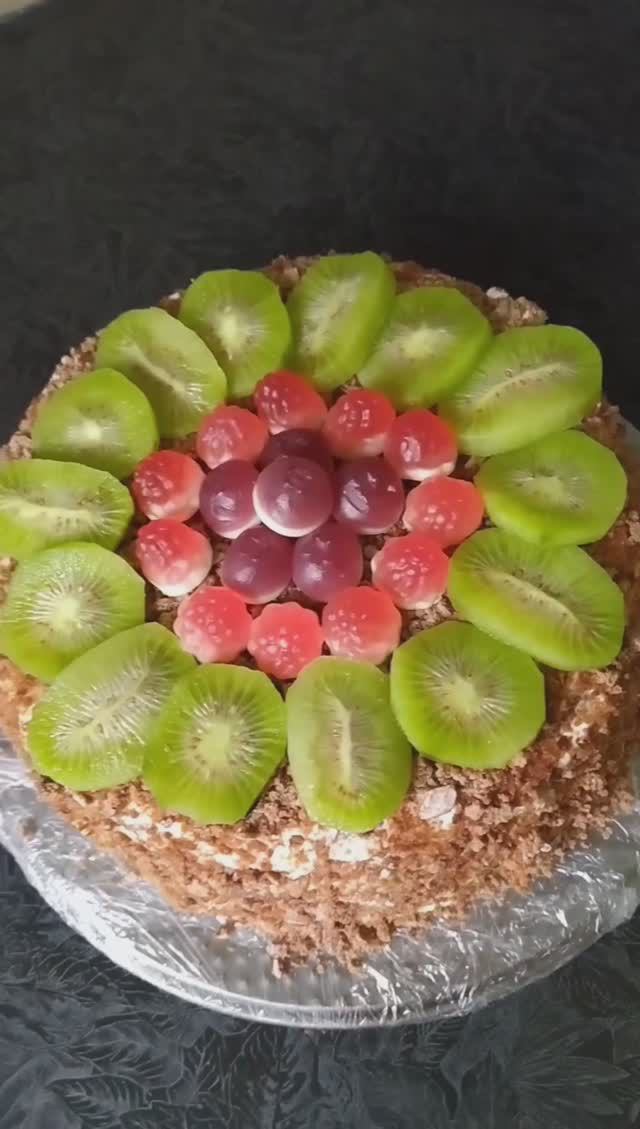 ТОРТ ИЗ ПРЯНИКОВ С БАНАНОМ